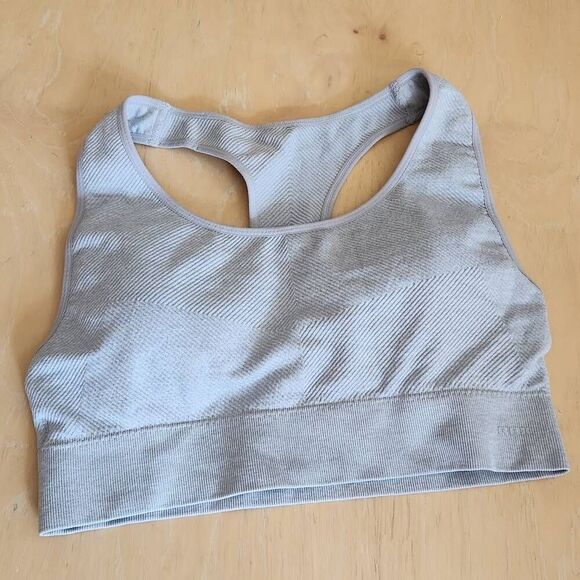Reebok rose blush abd gray sports bra size L - Picture 2 of 5